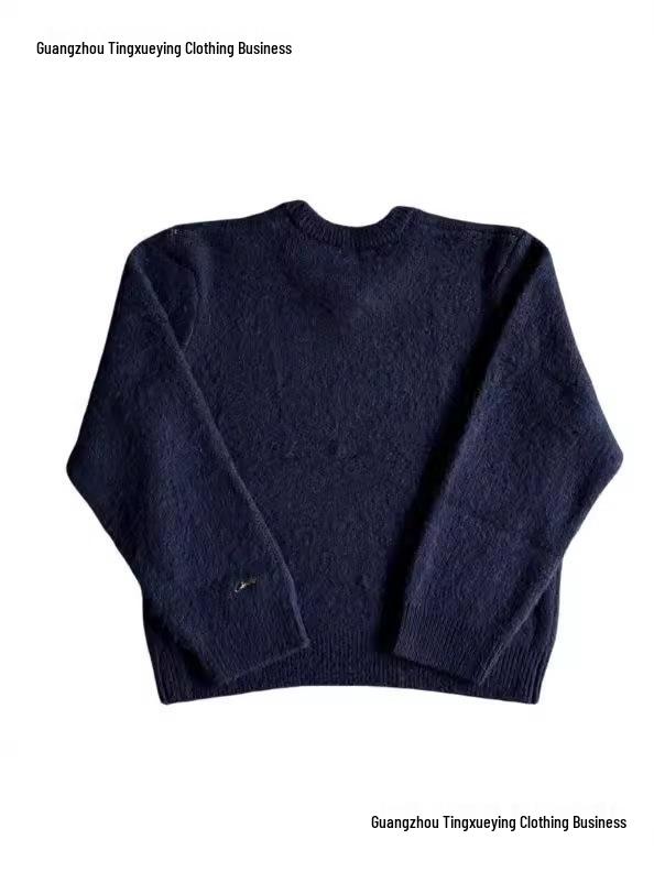 Versatile Long-Sleeve Street Style Knit Pullover Sweater