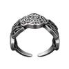 Adjustable Vintage Rose Flower Ring Women Men Copper Electroplated Bohemian Style Statement Jewelry