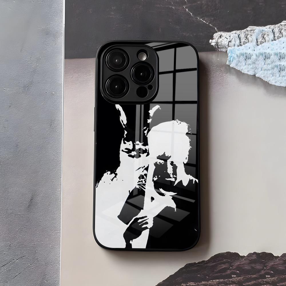 D-Donnie D-Darkos Phone Case For IPhone 17 Air 16 E Pro Max 15 14 13 Mini 12 Pro 11 Max Plus Black Glass Cover