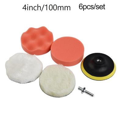 Bonnet Polishing Wheel Buffing Pad Car Cleaning Plates Kit Rotary