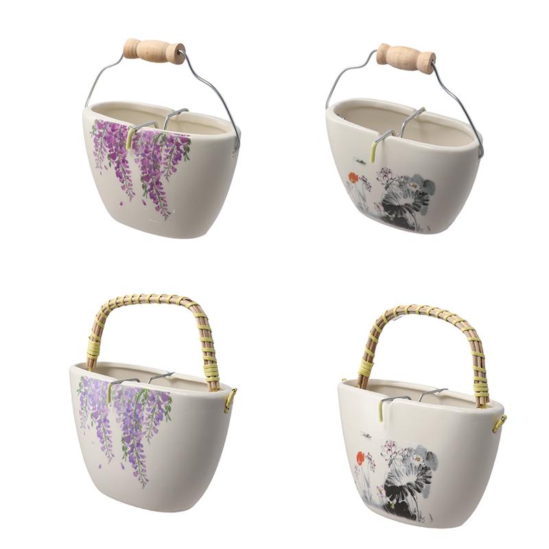 1PC Wisteria Lotus Ceramic Incense Burner Ceramic Sandalwood Incense Burner Coil Incense Dish S/L