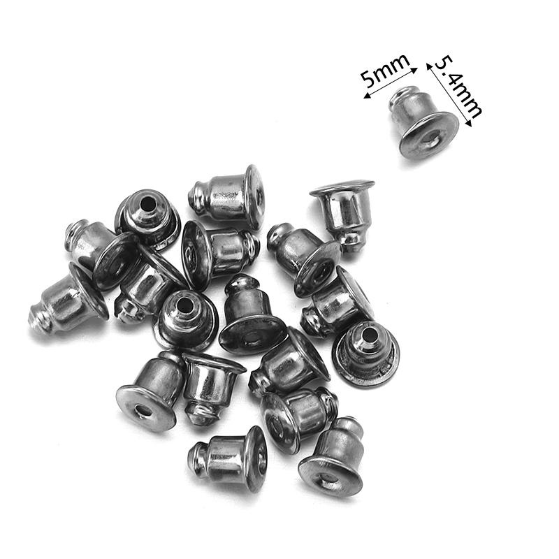 100-200pcs/Lot Rubber Ear Backs Stopper Earnuts Stud Earring Back Supplies For DIY Jewelry Findings Making Accessories Wholesale