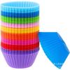 Silicone Muffin Cups Round Baking Molds Nonstick Reusable Cupcake Bakeware Home Kitchen Oven