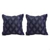 2 Pack Geometric Short Plush Cushion Cover 18" Velvet Pillow Decor