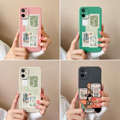 Per Samsung S25 Edge F06 M06 A06 F16 M16 Cover per Telefono Popolare Modello Etichetta Quadrato Silicone Liquido Antiscivolo Custodie Protettive Premium Per Guscio Samsung