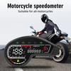 12000 U/min Tacho Universal Motorrad LED-Bildschirm Digitaler Drehzahlmesser Wasserdicht Instrumententafel Tacho Ölmessgerät 12V