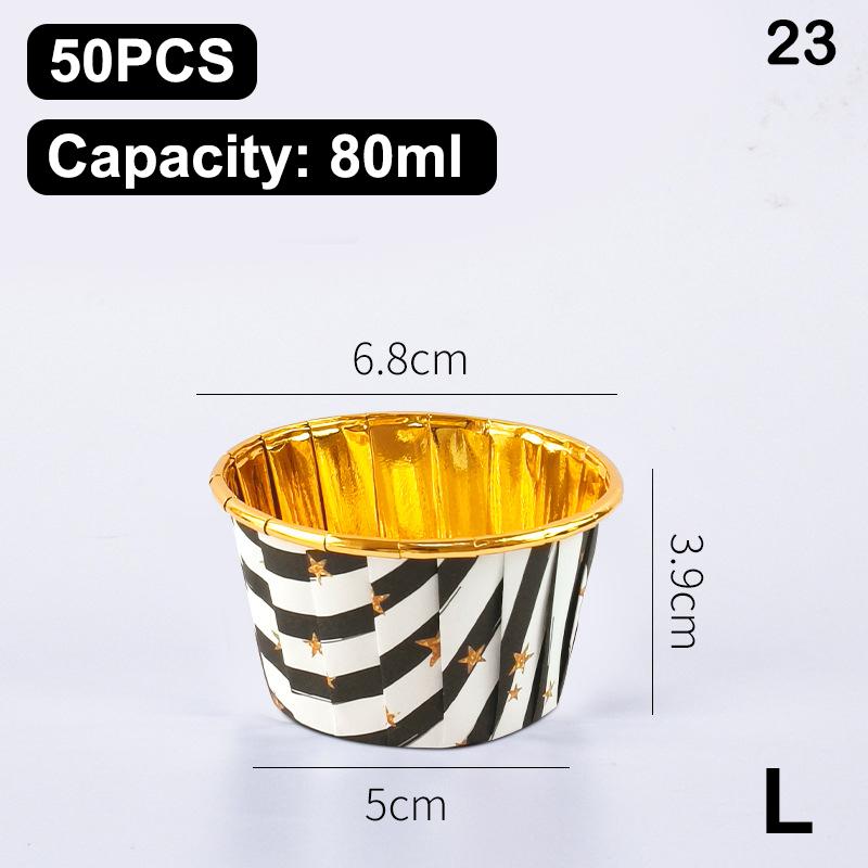 50Pcs Muffin Cupcake Paper Cup Oilproof Cupcake Liner Baking Cup Tray Case Caissettes Cupcake Wrapper Paper Wedding Party