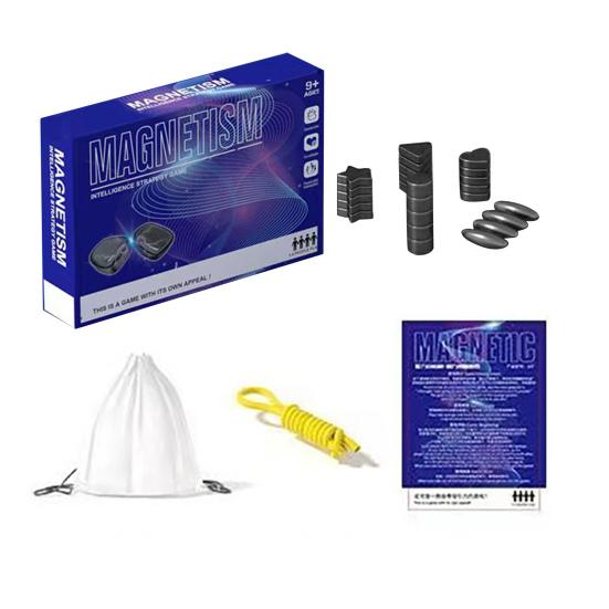 1 Set Magnetic Chess Game with String Stone Logic Thinking Educational Magnet Stone Toy Family Night