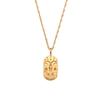 MamacitaSlay 316L Stainless Steel Zircon 12 Constellation Tarot Card Necklace 18K Gold Plated Waterproof Jewelry Women's Gifts