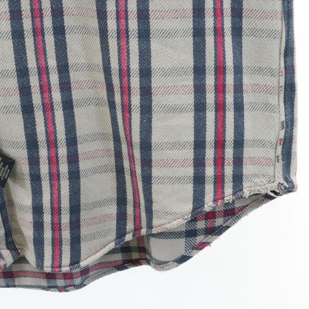 RRL 90s Initial Tag Red 3 Stars Old Long Sleeve Heavy Flannel Check Shirt Men's Used