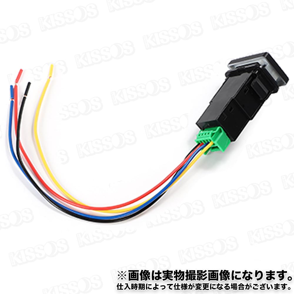 LED Position Push Switch Type Universal Compatible with Various Marks Fog ON/OFF A, (Back Mark)