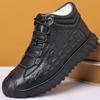 Fashion Warm Snow Boots for Men Plush Winter Cotton Shoes Men Casual Boots Waterproof High Top Men's Boot Black Lace Up Work Boots Men