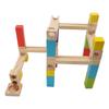 Wooden Marble Run Construction Learning STEM Toy Educational Interactive Marble Track Maze Game