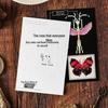 Mu Ran Feather's Rest Butterfly Thank You Postcard Set