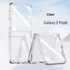 Etui Skin Feel do Samsung Galaxy Z Flip 6 5 5G Flip5 Flip6 Mały ekran z folią zabezpieczającą 2-częściowy zestaw Pokrowiec odporny na wstrząsy