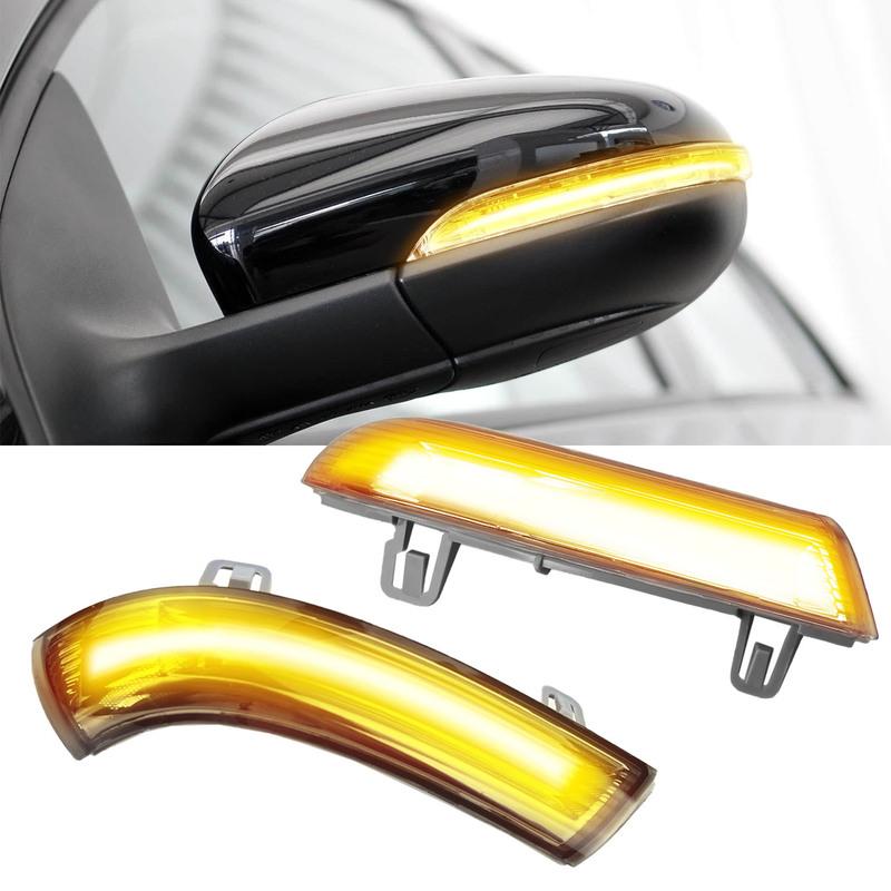 2 Pcs LED Rearview Mirror Indicator Turn Signal Light Side Lamp for VW Golf 5 Jetta Passat Sharan Lavida Seat Skoda 1K0949101