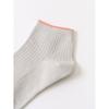 DaiSo Ankle Brim Women S Short Sock Grey