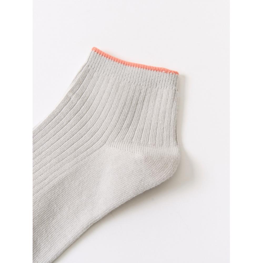 DaiSo Ankle Brim Women S Short Sock Grey