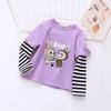 Spring and Autumn Girls'  Casual Base Shirt Children's Top