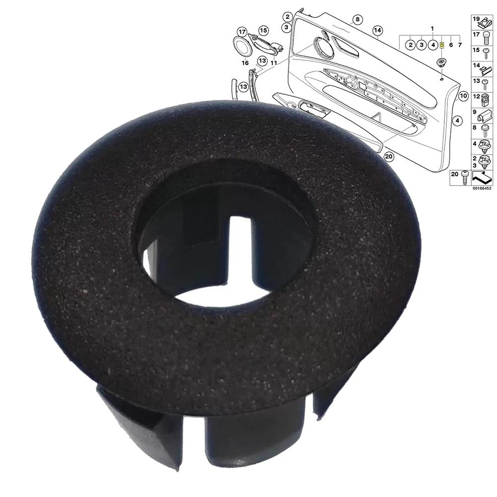Black Door Lock Pin Trim Left Door Lock Button Trim Trim Accessory OEM 51416975325 Replacement Installation Wear-Resistant