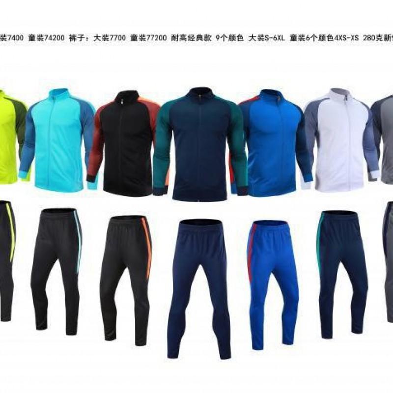Youth Long Sleeve Soccer Jersey Set Breathable Quick Dry Sportswear Team Training