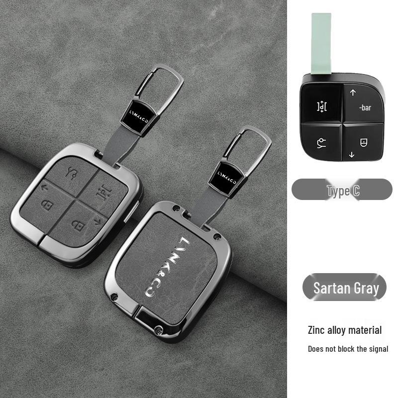 Lynk & Co 03 Schlüsselhülle für Advanced Hatchback mit Herren-Emp-Tasche, Schale und Schnalle