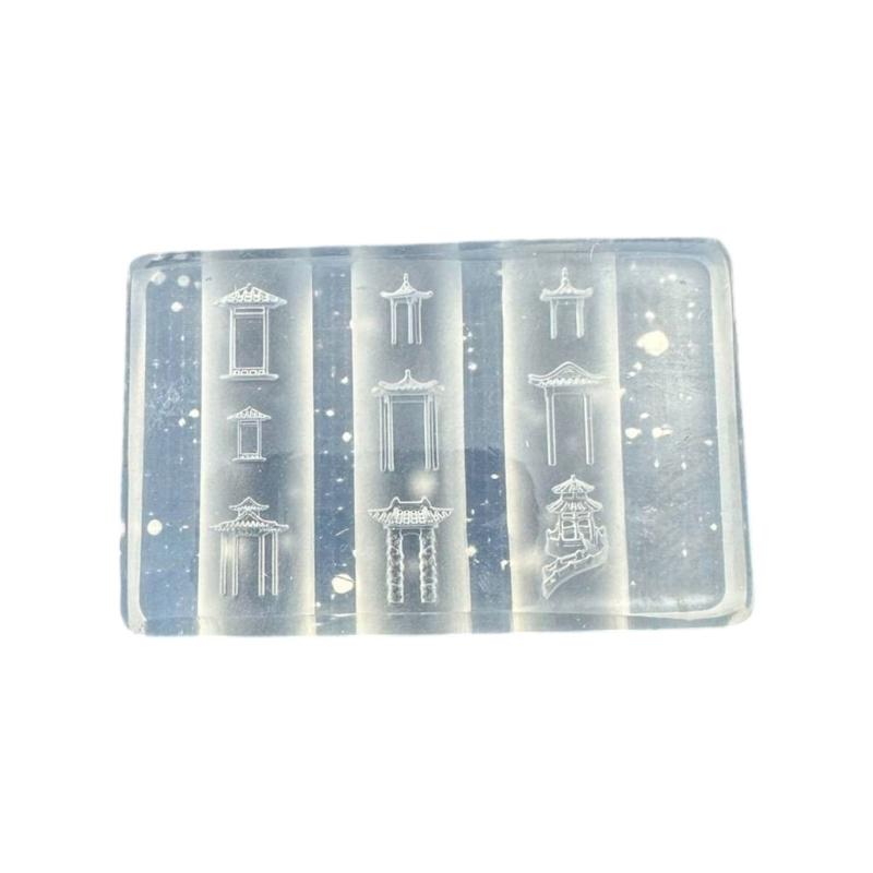 Reusable Nail Charm Silicone Mold For Chinese Emboss 3D Nail Art Creations And Creative Nail Embellishments