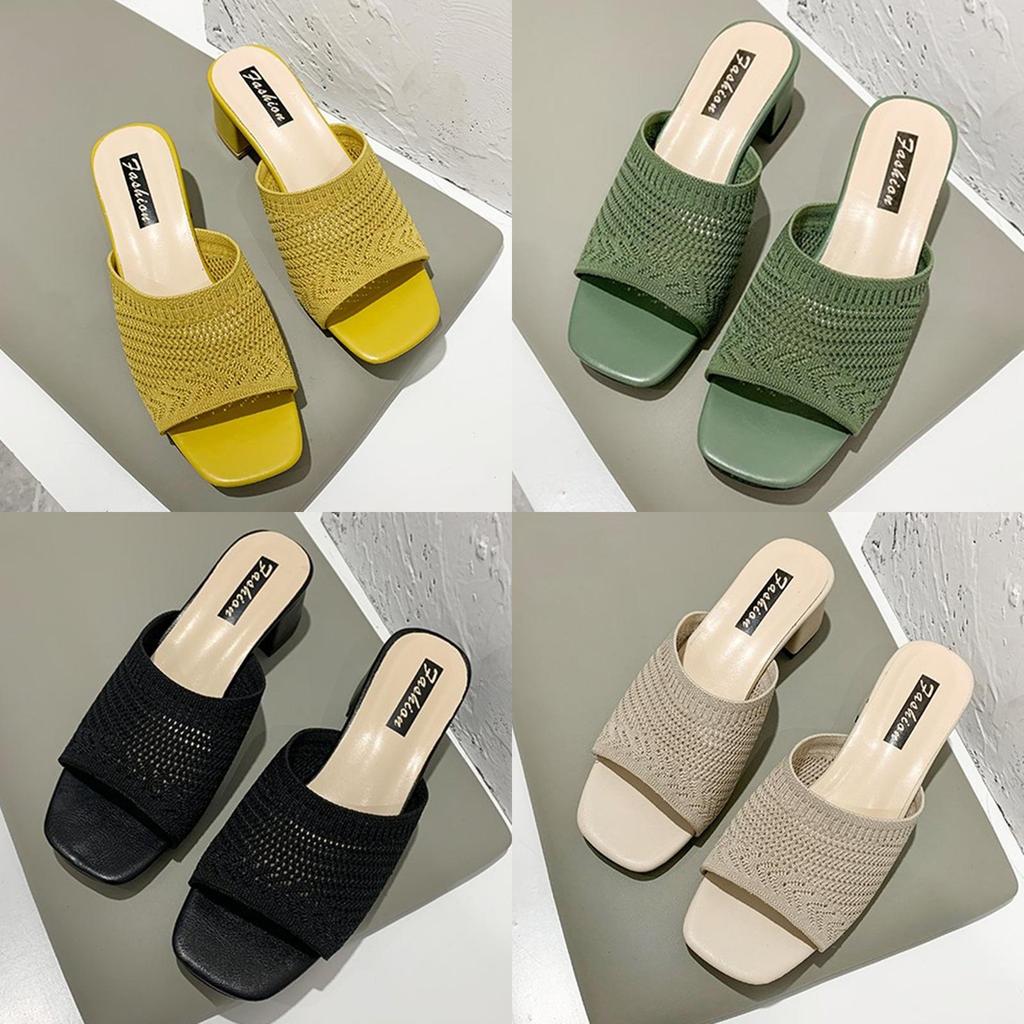 Womens Flat Sandals With Mesh Upper And Rubber Sole For Casual Daily Wear