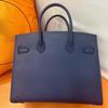 2025 New EP Palm Pattern Leather Platinum Bag, Lock Handbag, European and American Cross-border Fashionable and Atmospheric Leather Women's Bag