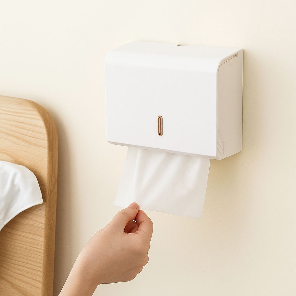 Large Capacity Paper Towel Dispenser No Punch Tissue Box Holder Tissue Dispenser  Bedroom