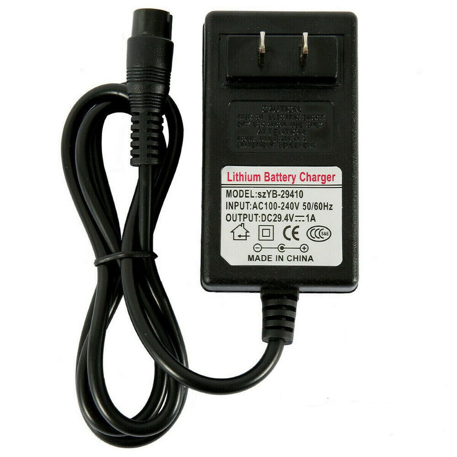 

Зарядное устройство для электрического скутера 24 В, адаптер питания для E100 E125 E175 E150 E500, адаптер питания, зарядное устройство для самобалансирующегося ховерборда One Size чёрный