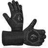 HAMITOR BBQ Grill Gloves Heat Resistant: 1472℉ High Temp Resistance Fireproof Glove for Grilling Smoking Barbecue - Washable Long Oven Mitts