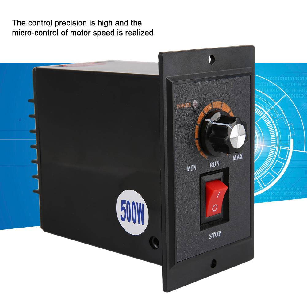 AC 220V 5060Hz Single Phase AC Motor Speed Controller Electric Motor Speed Regulator(500W)