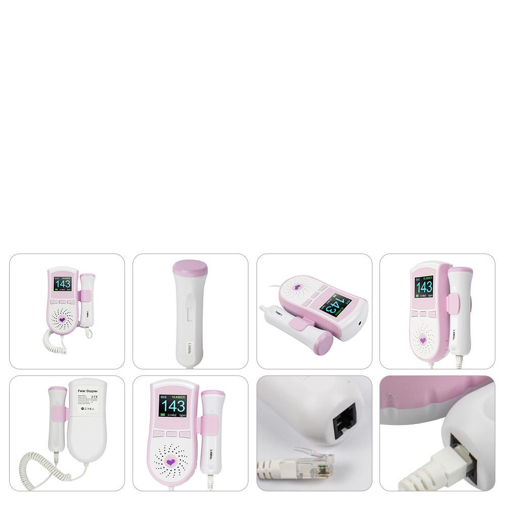 Buy Portable Color LCD Display Pocket Fetal Doppler Prenatal Heart Baby ...