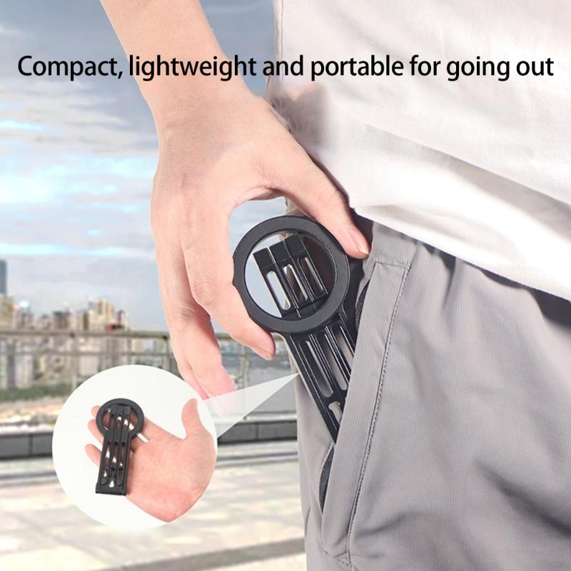 Double Side Magnetic Mobile Phone Holder Phone Tripod Stand for Phone 16 Mini Aluminium Bracket Quick Mount Pocket Stand