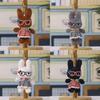 Plush Bunny Keychain With Glasses For Wedding Party Decorations And Gift Ideas