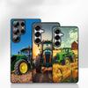 Farm Vehicle Tractor Wallpaper Phone Cover Case for Apple iPhone 16 15 14 Plus 13 12 Mini 17 Pro Max + 16E Air 16+ ProMax Casing