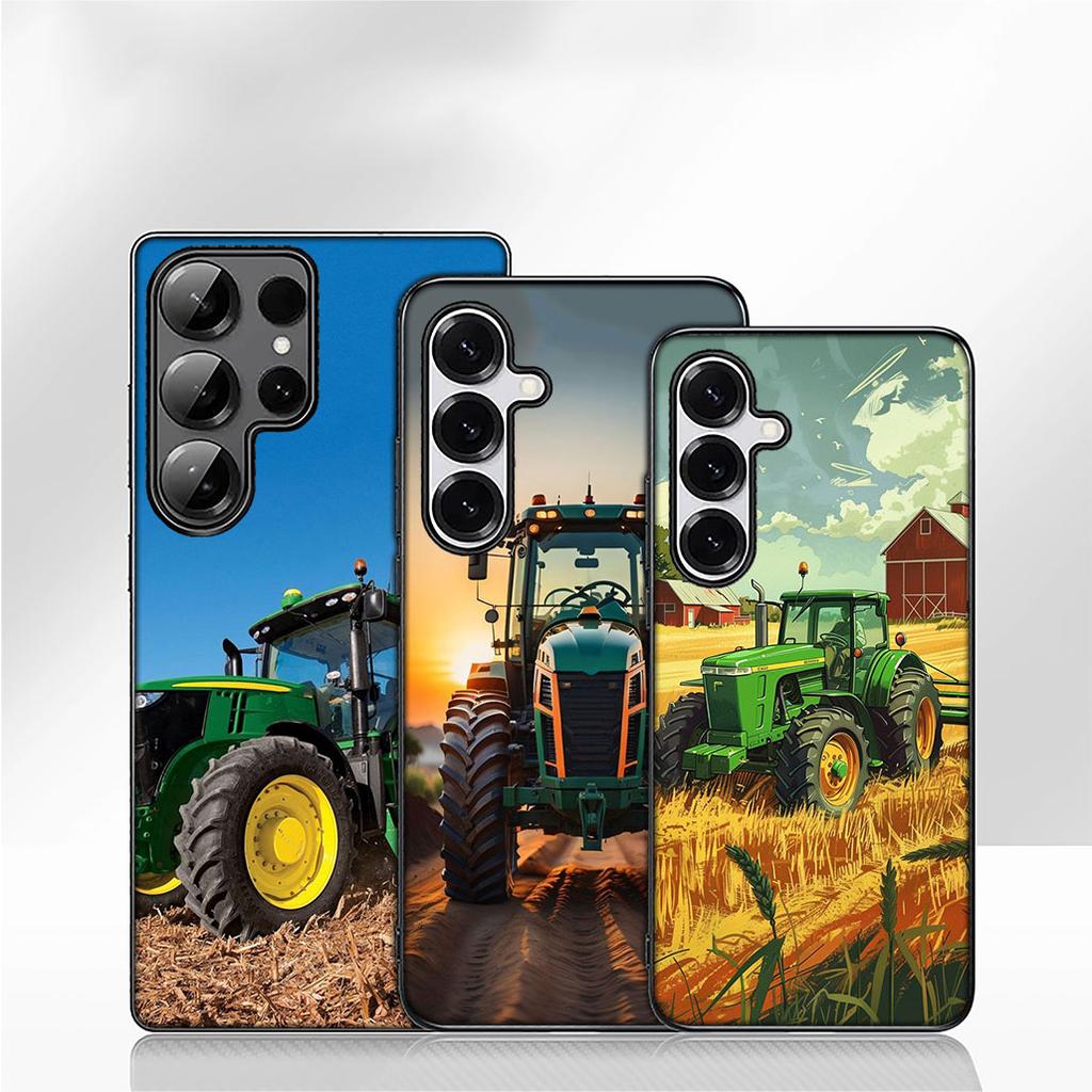 Farm Vehicle Tractor Wallpaper Phone Cover Case for Apple iPhone 16 15 14 Plus 13 12 Mini 17 Pro Max + 16E Air 16+ ProMax Casing