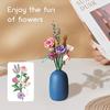 Non-Toxic 547Pcs Lavender Bouquet Mini Bricks Flowers Building Blocks Rose Children Toys Home Decor Mother'S Day Valentine'S Day Gifts