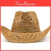 Denim Out Hat Hollowed Summer Hand Woven Breathable Cool Upturned Edge Jazz Top Hat