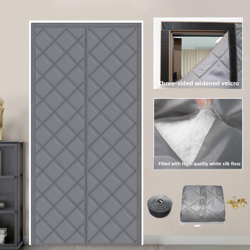 Thermal Cotton Door Curtain For Cold Weather Noise Reduction Bedroom