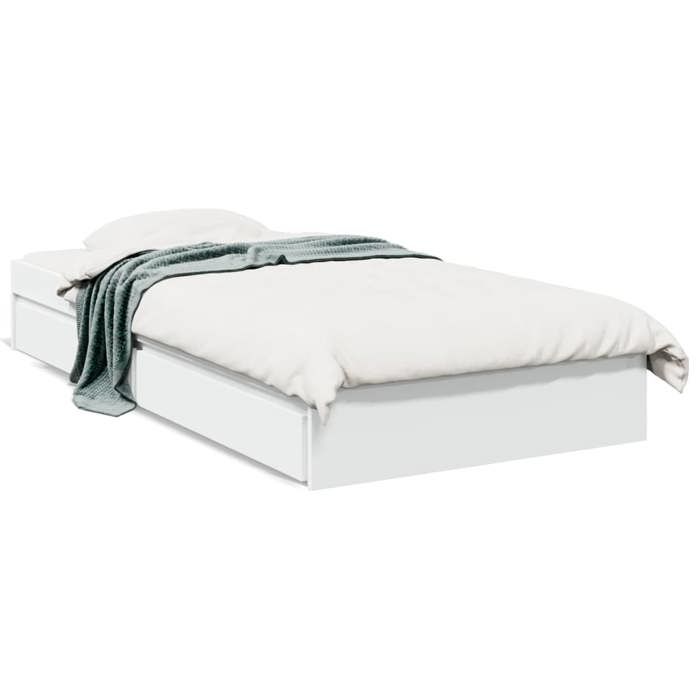 VidaXL Cadre de lit avec tiroirs sans matelas blanc 90x200 cm 3280678