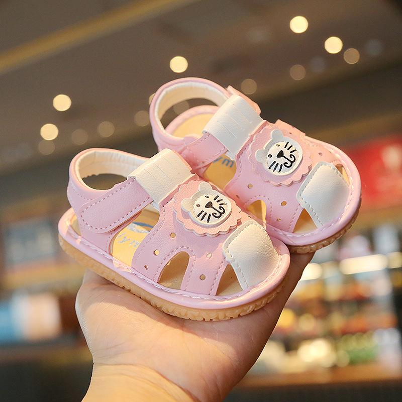 Sandalias Name Sandals for Girls 2025 Summer New Soft Leather Sandals for Boy 0-2 Years Baby Shoes Baby Walking Shoes Kids Shoes