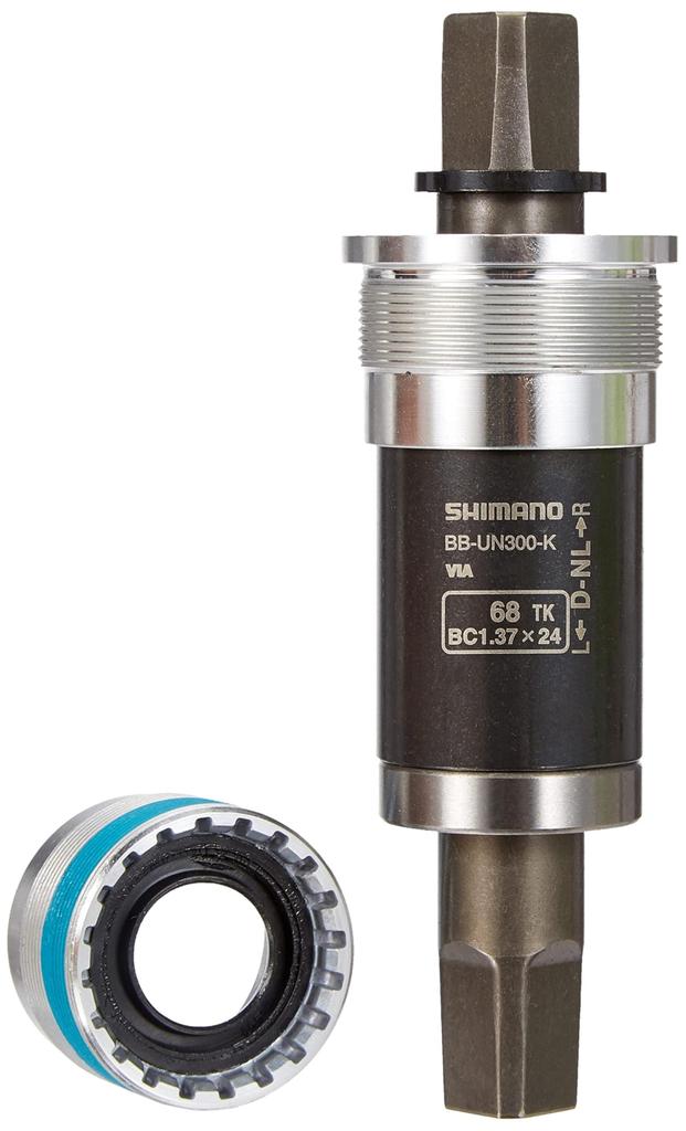 SHIMANO Bottom Bracket Shell 68mm Shaft Chain Case Compatible EBBUN300KB23XW MTB/CITY BB-UN300-K Width Length 122.5mm (LL123)