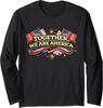 Together, We Are America USA Flag USA Colors Long Sleeve T-Shirt