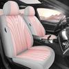 Nappa Leather Breathable Seat Cover: Universal Full Coverage for Five-Seater