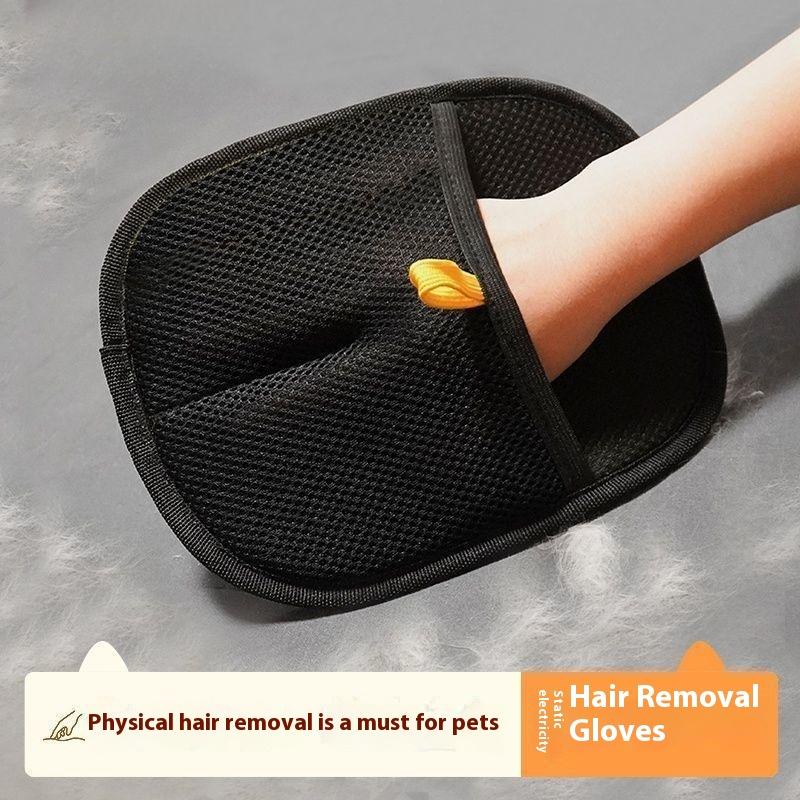1/2/3Pcs Pet Static Hair Removal Gloves Washable Mesh Cloth Pet Grooming Gloves Reusable Cat Hair Remover