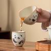 Chinese Ru Kiln Fair Cup Tea Infusers Handmade Panda Ceramic Teacup Tea Water Separation Tools Household Tea Set Accessories