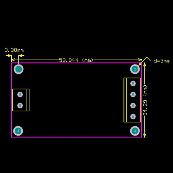 Single Blue PCB Trigger Cycle Timer with Dual MOS Control