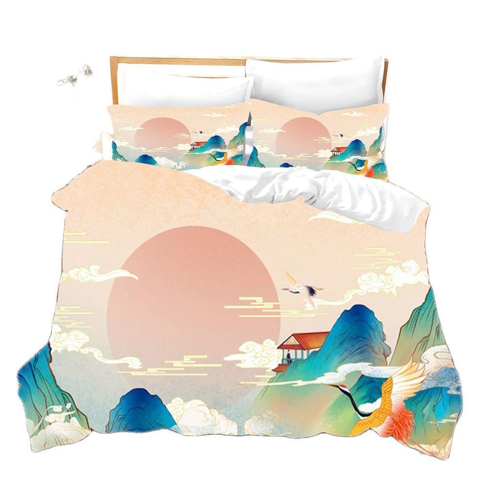 Comforter 3D Printing Chinese Style Bedding Set Cartoon Customization.Cartoon.Cool.Ineffable.Ins.